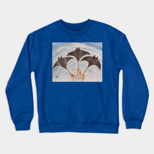 Manta Ray Pop Art Crewneck Sweatshirt